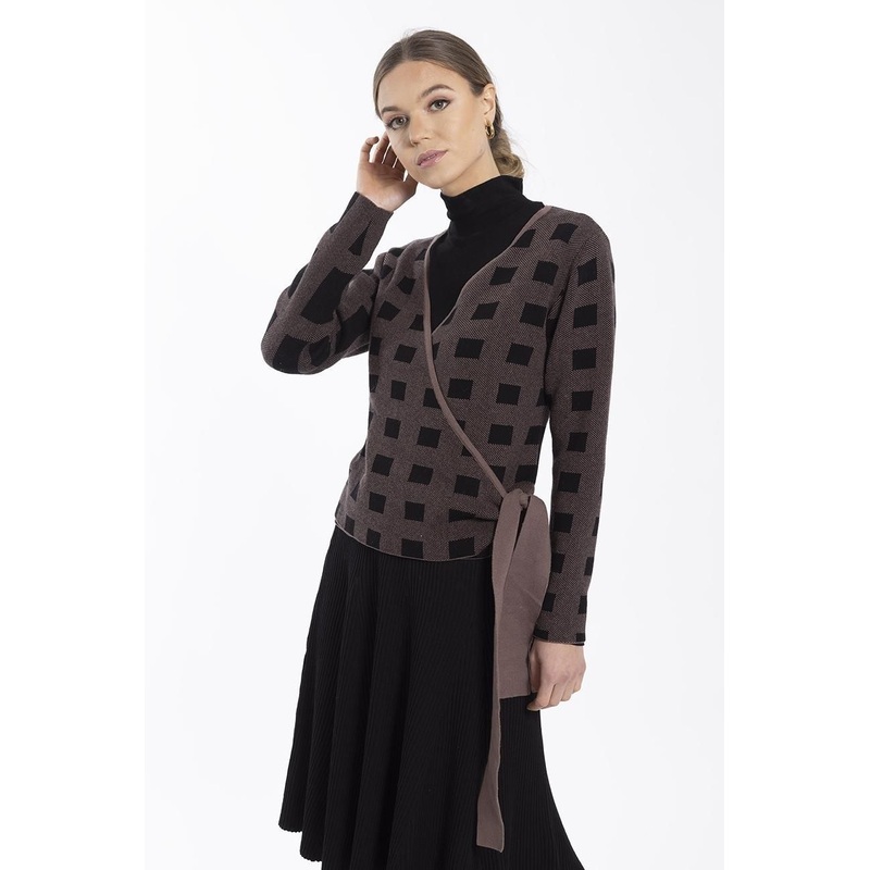 2022 Ladies Fashion Knitted Special Design Jacquard Pullover Sweater – Womens Cardigan and Womens Knitwear price|S