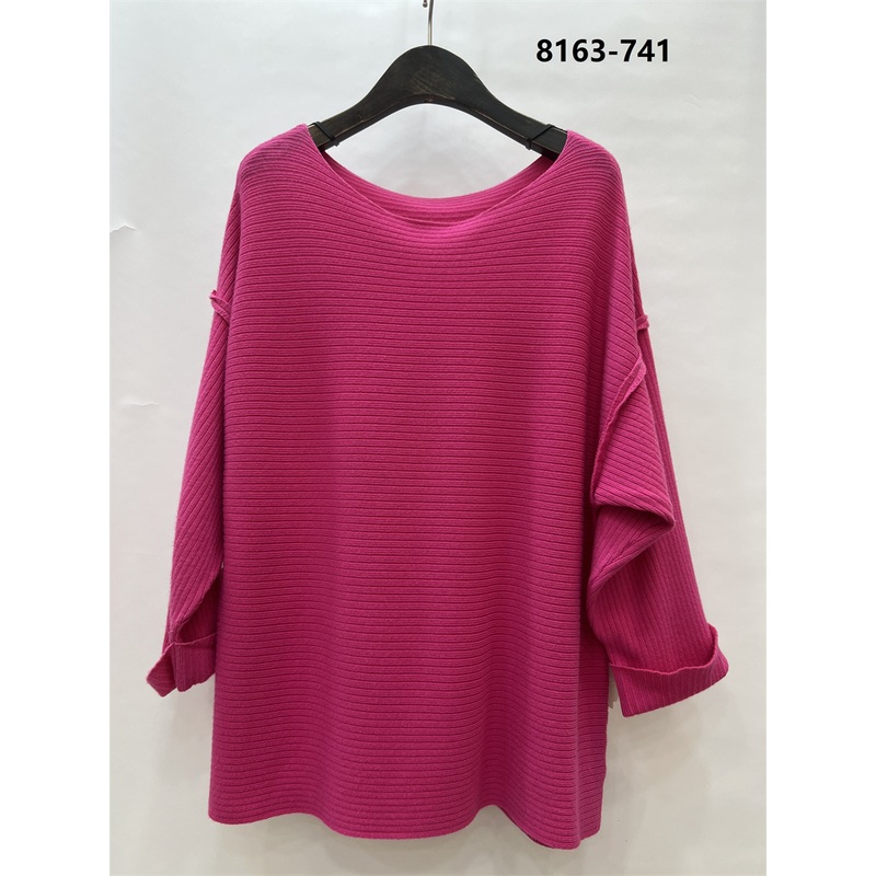 Basic Soft Slim Autumn Knitted Rose Red O-Neck Pullovers Women Lightweight Sweaters – Knitted Pullovers and Sweater price|S