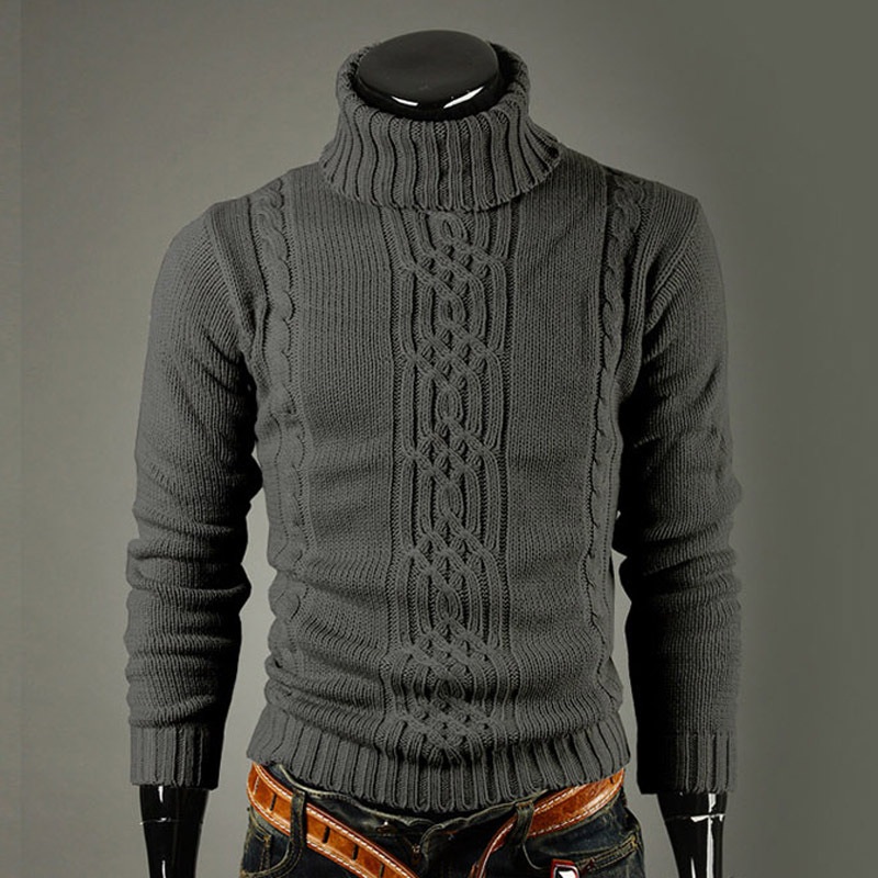 Thick Thread Winter Warm High Quality Men&rsquor; S Thermal Garment Wholesale/Custom Fashion Knitted Sweatshirts Pullover Turtleneck Knit Sweat – Sweater and Sweatshirts price|S