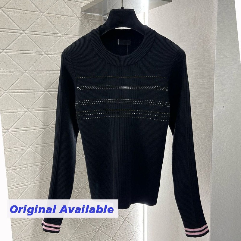 Womens Long Sleeve Fashion Sweater with Unique Logo Embellishment – Womens Logo Embellished Sweater and Fashionable Chest Logo Sweater price|Free Size