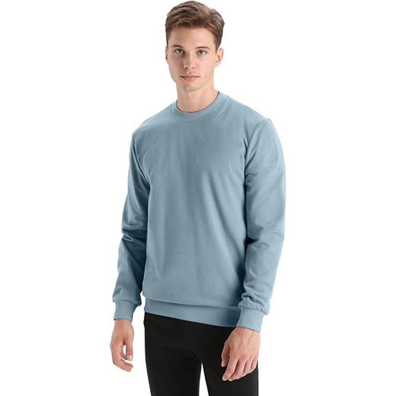 Wool Midlayer, Mens Long Sleeve Sweatshirt, Central Sweater, Running Top – Cardigan Sweater and Soft Cozy Pullover Tops price|XL