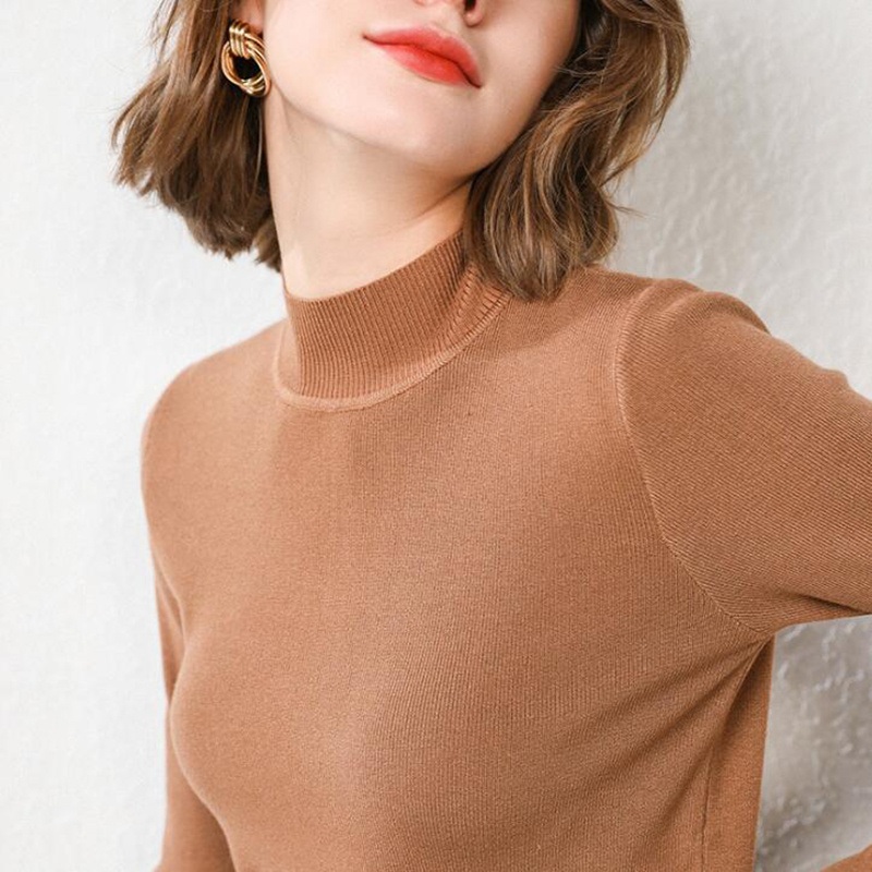 Fall Ladies Loose Oversize Winter Casual Turtleneck Knitted Pullover Sweater – Autumn Winter Sweater Top and Sweater Pullover price|S, S, M, L, XL, 2XL
