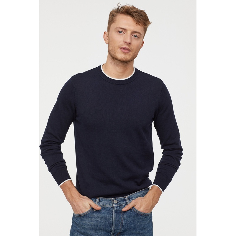 Men Knitted Round Neck Long Sleeve Sweater – Fall Winter Sweater Sets price|S
