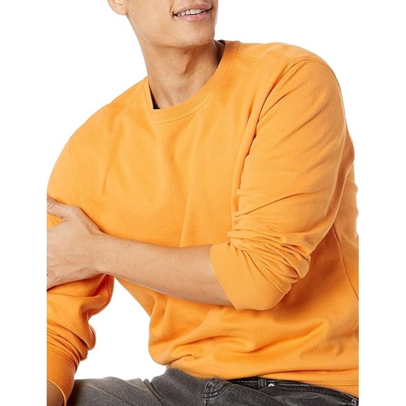 Mens Long-Sleeve Lightweight French Terry Crewneck Sweatshirt – Cardigan Sweater and Soft Cozy Pullover Tops price