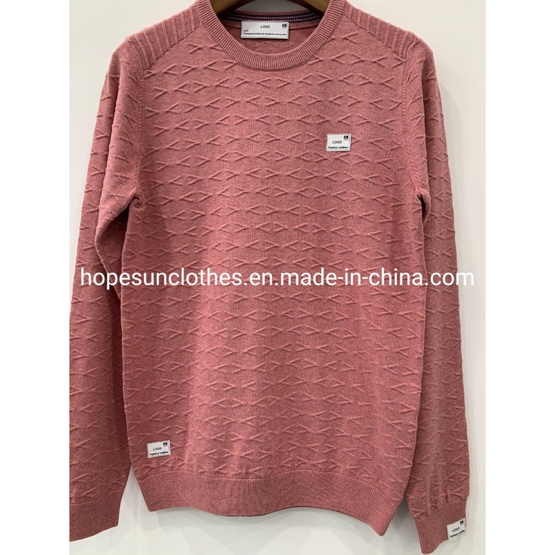 Wholesaler Manufacturer Men Geometric Jacquard Cotton Pullover Knitwear Sweater – Jumper and Sudaderas price|S