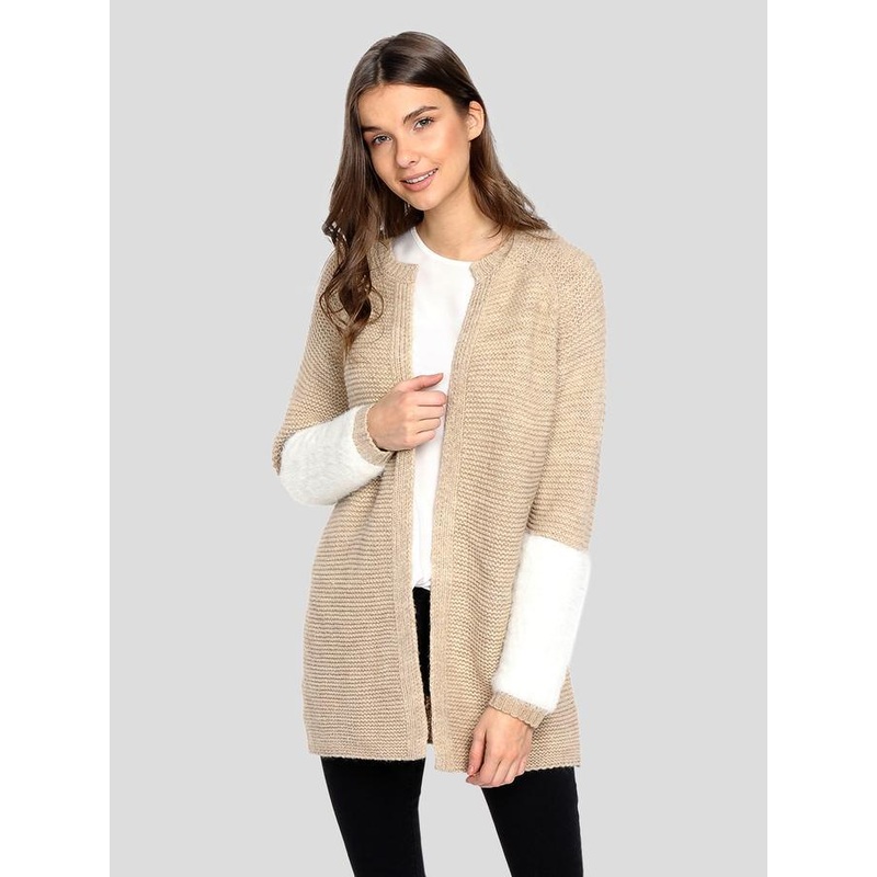 Women Round Neck Drop Shoulder Long Sleeve Fashion Wool Jacket – Fashion Clothes and Women Clothing price|S
