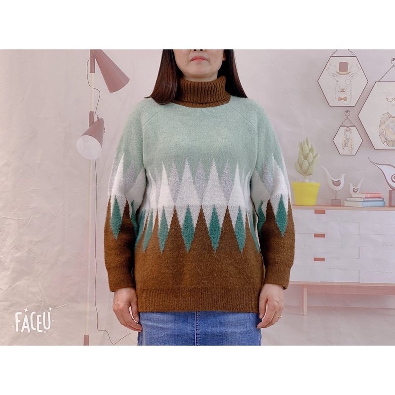 Womens Fashion Jacquard Pullover Sweater – Womens Sweater and Womens Pullover price|S