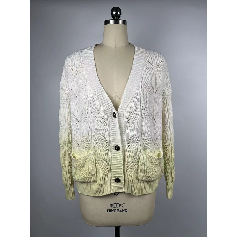 2022 Laides Fashion Knitted Special Body Structure V Neck Cardigan Sweater – Womens Cardigan and Womens Knitwear price|S