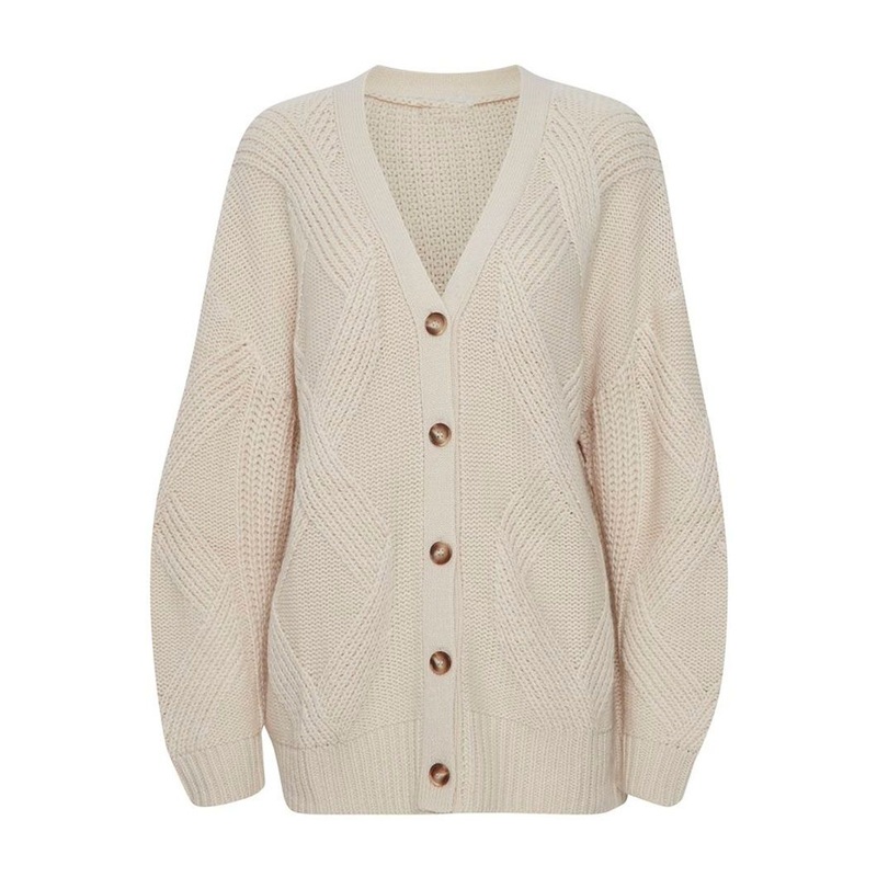 Sandshell Cable Knit Cardigan Sweater Wool Sweater Ladies Clothing – Women Clothing and Wool Sweater price|S