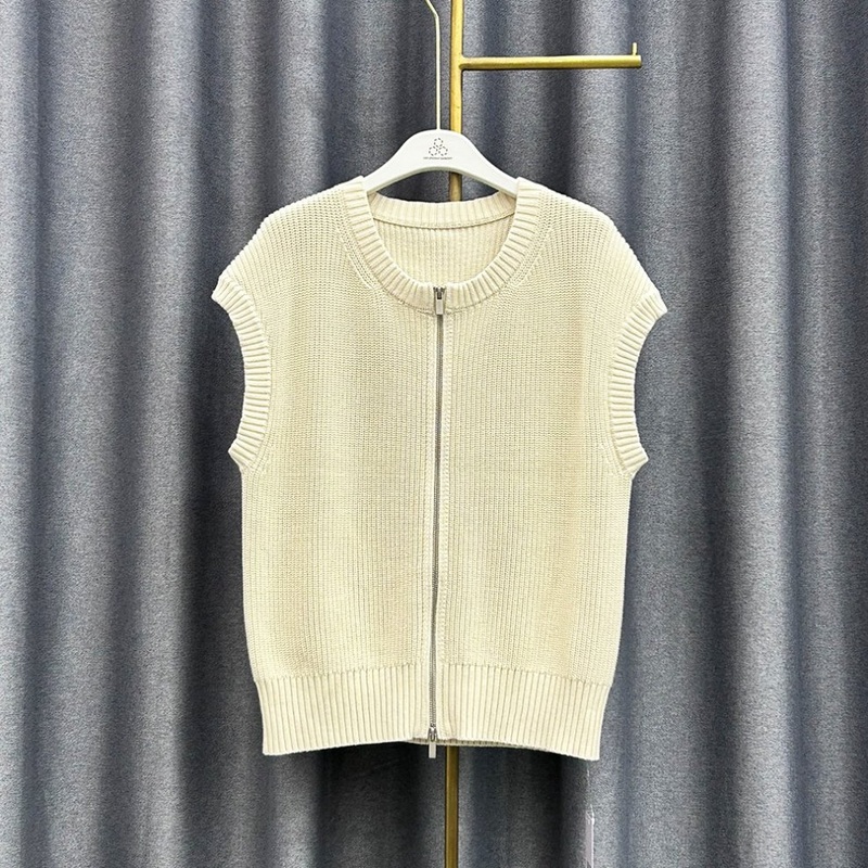 Womens Summer Clothing Thin Cardigan Top Knit Tank Top Sleeveless Knitwear – Ladies Sweater Pattern and OEM Womens Sweater price|Free Size