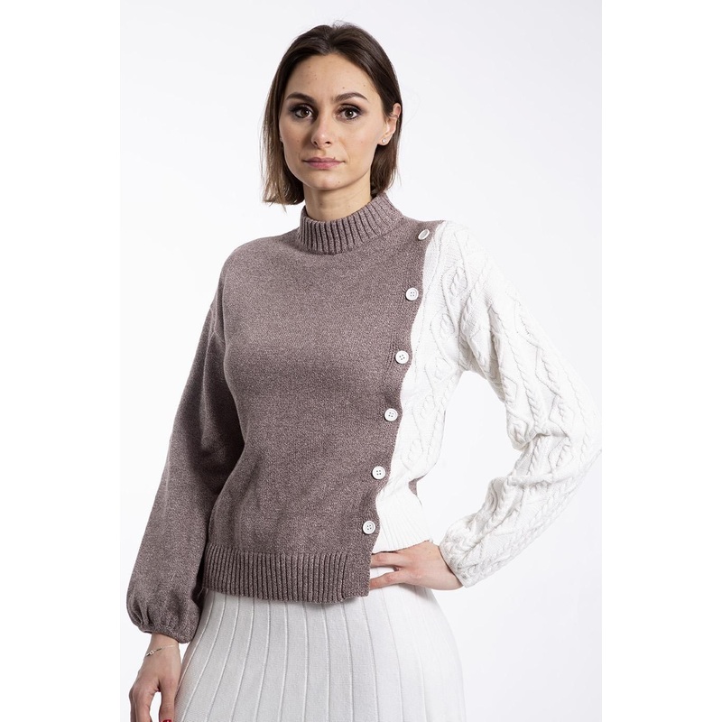 2022 Ladies Fashion Knitted Special Body Structure Round Neck Popular Sweater – Womens Pullover and Womens Knitwear price|S