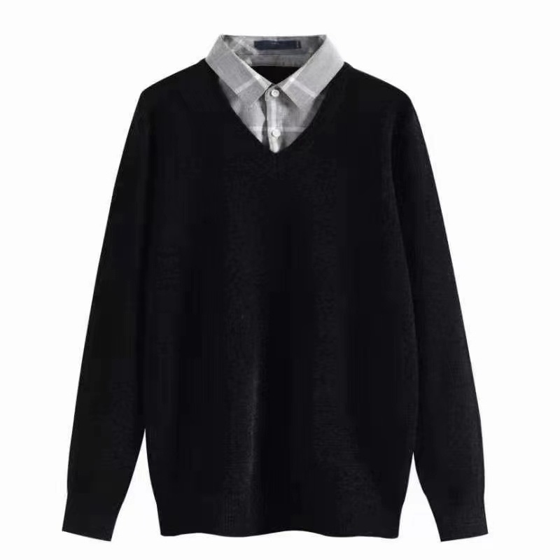 2023 Winter/Autumn with Fake Two Sweater Mens Shirt New Knitted Casual Coat Thick Mens Wear – Pullover Sweater and Cardigan Sweater price|<span style="font-size:16px;"><span style="color:|222222;"><span style="border:0px;padding:0px;line-height:21px