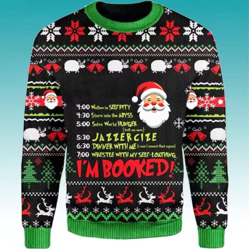 2024 Knitwear Factory Custom Mens 3D Christmas Sweater Party Pullover Funny Women Ugly Christmas Sweater – Pullover Sweater and Cardigan Sweater price|<span style="font-size:16px;"><span style="color:|222222;"><span style="border:0px;padding:0px;line-heig