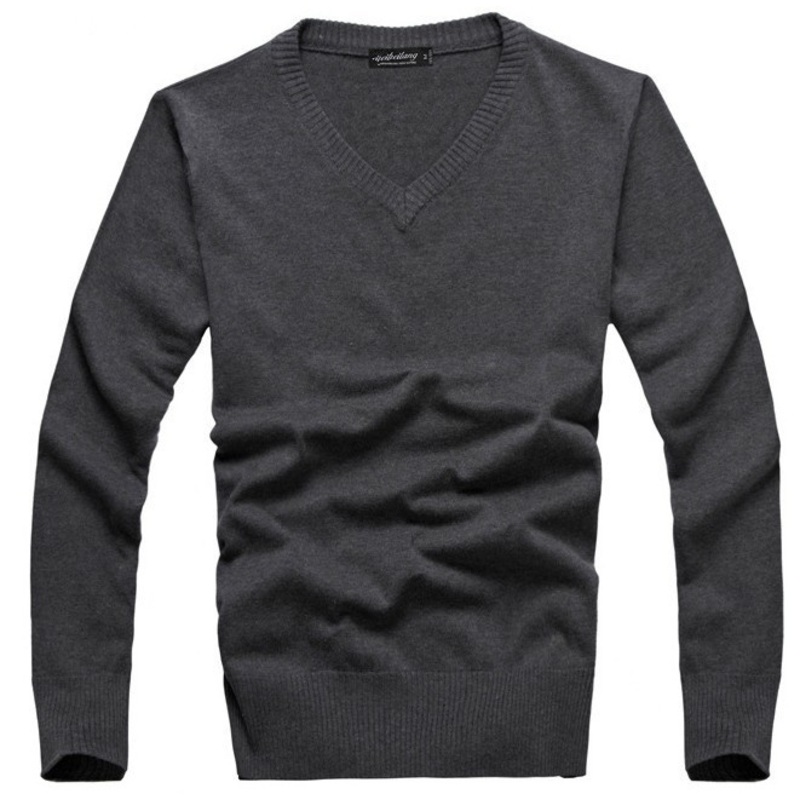 Custom Fashion Black V-Neck Plain Knited Sweater for Men – Sweater and Knited Sweater price