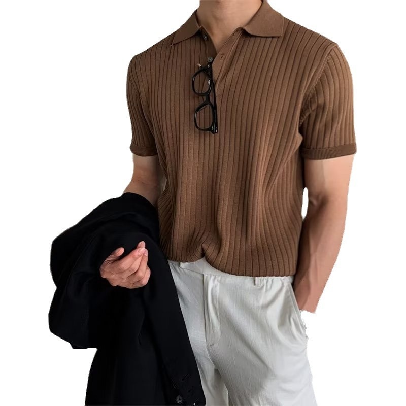 New Arrival Cotton Solid Color Men Sweater Short Sleeve Knitting Pullover Knitwear – Mens Knitted Sweaters and Knitwear Men price