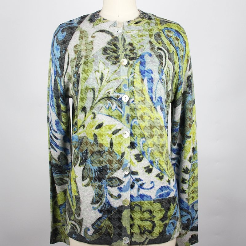 Spring Fashion Womens Floral Print Round Neck Long Sleeve Pullover – Sweater and Ladies Sweater price