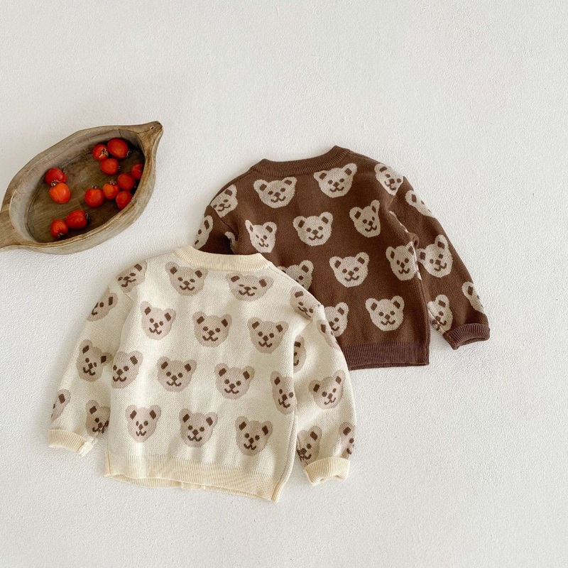 2024 Autumn Baby Boys and Girls 0-3 Year Old Bear Jacquard Knitted Long Sleeved Sweater Coat Cardigan – Pullover Sweater and Cardigan Sweater price|<span style="font-size:16px;"><span style="color:|222222;"><span style="border:0px;padding:0px;line-height: