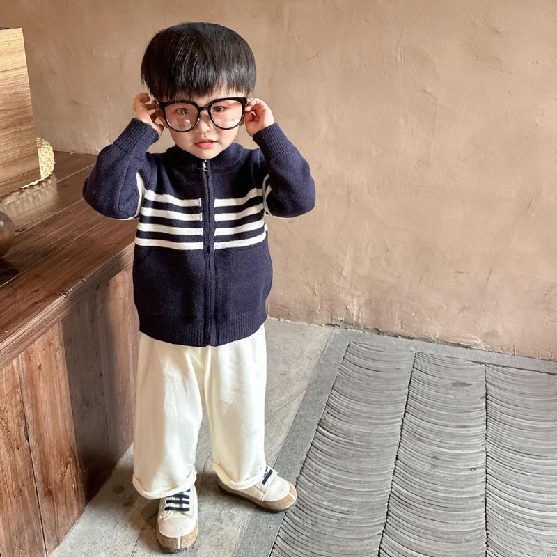 2024 New Boys and Girls Knitted Stripe Cardigan Infant Stand up Neck Sweater Coat – Pullover Sweater and Cardigan Sweater price|<span style="font-size:16px;"><span style="color:|222222;"><span style="border:0px;padding:0px;line-height:21px;">1 , All the m