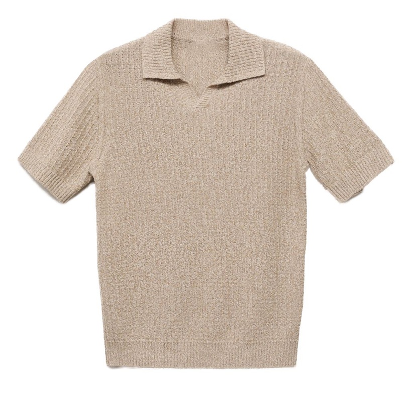 Classical Summer-Ready Light Brown Polo Collar Knit Sweater for Men – Polo Sweater and Knitwear price