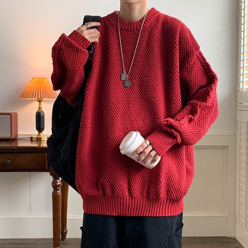 Custom Women Men Pullover Sweater Round Neck Long Sleeve Solid Color Knitwear – Mens Knitted Sweaters and Knitwear Men price