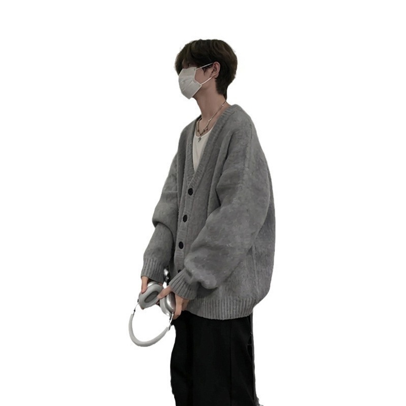 Fashion Custom Cotton Cardigan Knitwear Knitted Solid Color Casual Sweater for Men – Knit Sweater and Knitwear Men price