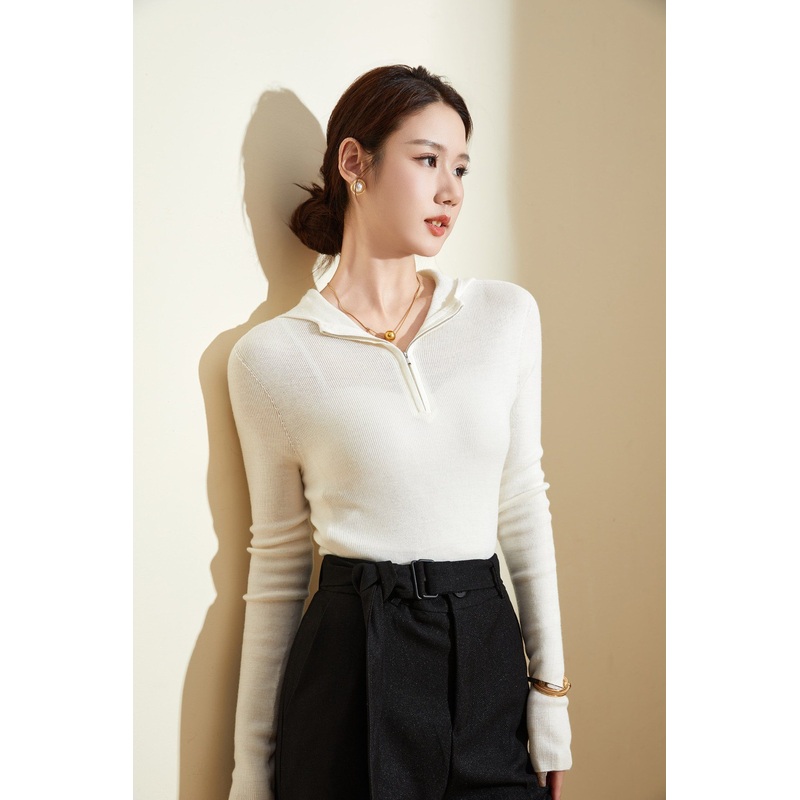 100% Merino Wool Hooded Pullover – Slim Fit Seamless Winter Top – Wool Sweater and Womens Sweater price