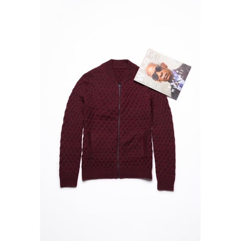 Acrylic Wool Nylon Long Sleeve Knitting Men Cardigan Sweater with Zipper – Sweater and Cardigan price