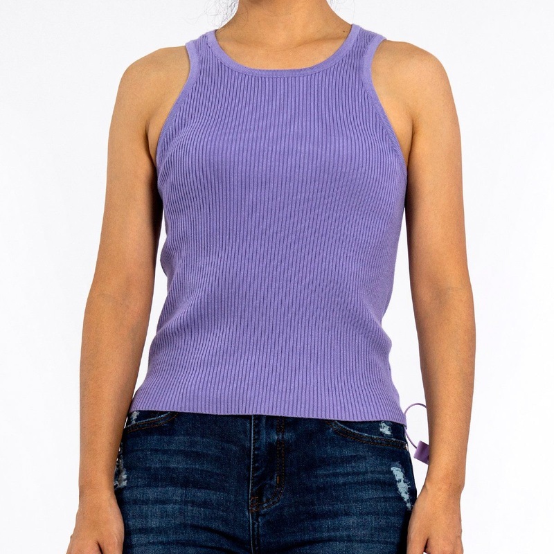 Knitted Round Neck Sleeveless Summer Sweater Tank Top for Women – Crop Top and Sweater Vest price