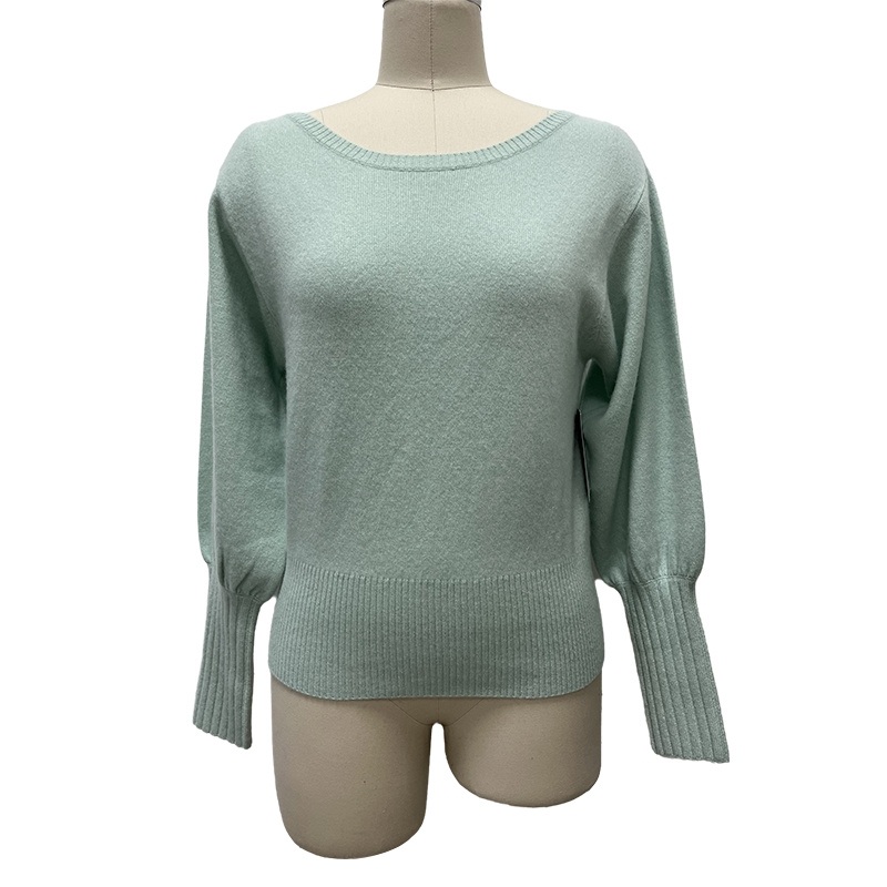Manufacturer Washable Knit Soft Crew Neck 100% 2ply Cashmere 100 % Wool Sweater Tops Pullover for Women Damen – Cardigan and Knitted Cardigan price