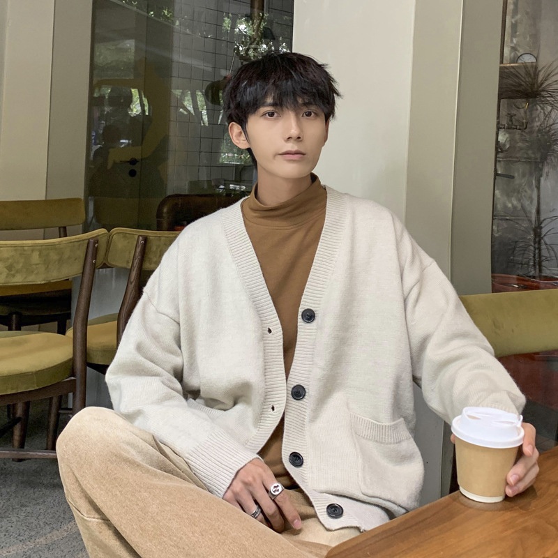 New Fashion Type High Quality Custom Color Men Cardigan Sweaters Long Sleeve Cardigan for Boy – Mens Cardigan Sweater and Mens Sweater price