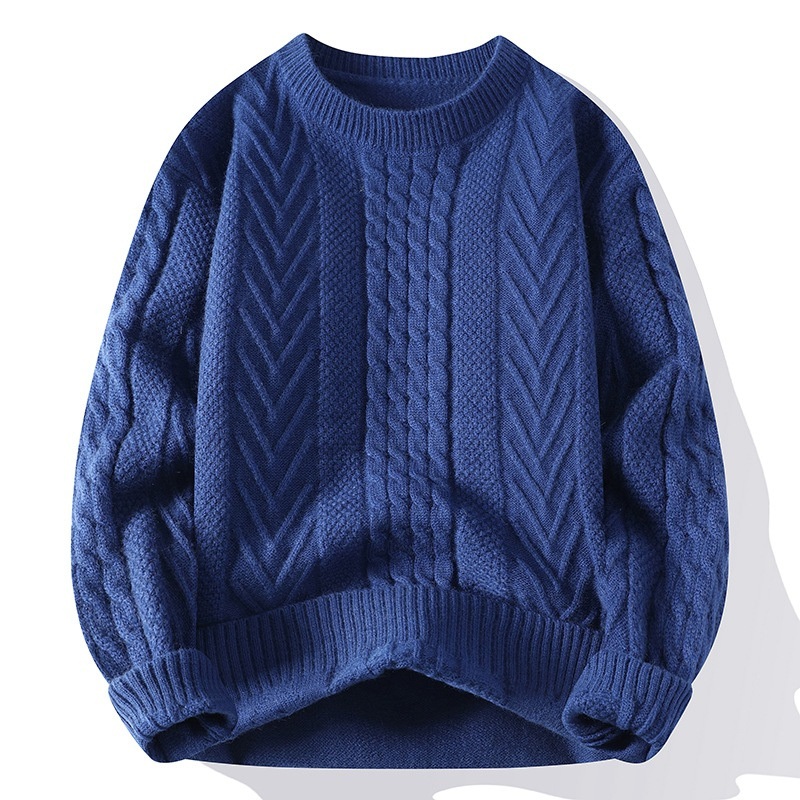 Wholesale Men Breathable Casual Sweater Knitted Pullover Winter Solid Color Fashion Knitwear – Mens Knitted Sweaters and Knitwear Men price