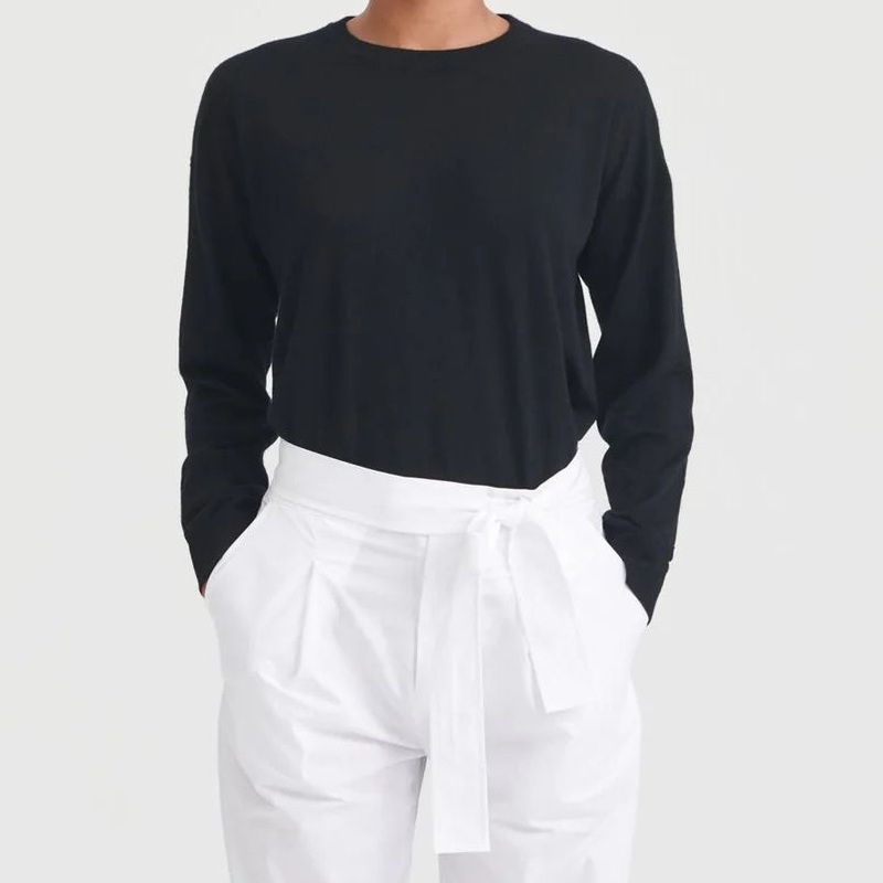 100% Cashmere Knitted Basic Style Lightweight Crew Neck Ladies Sweater – Sweater and Cashmere Sweater price