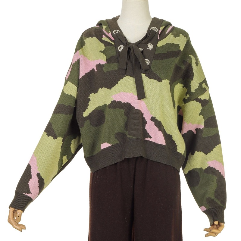 Camo Jacquard Sweater Hoodies Design for Women – Camo Sweater Hoodies and Camo Jacquard Hoodies price