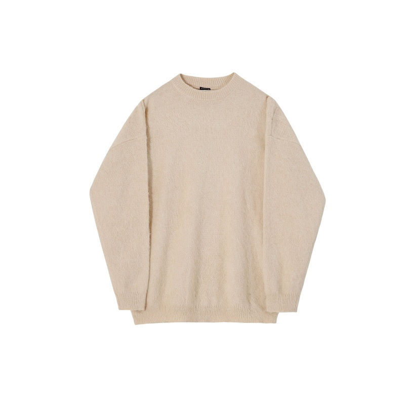 High Quality Autumn Winter Loose Pullover Sweater New Mens Mohair Wool Knitted Sweater – Knit Sweater and V Neck Pullover price