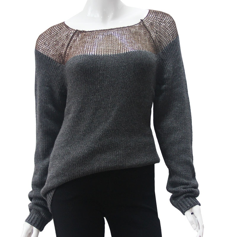 Ladies Sexy Splicing Style Sweater Women Special Design Pullover – Sweater and Ladies Sweater price