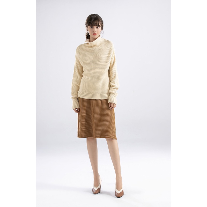 Trendy High Neck Sleeve Pullover Jumper Sweater with Durable Yarn Dye – Trendy Sweater and High Neck Sweater price