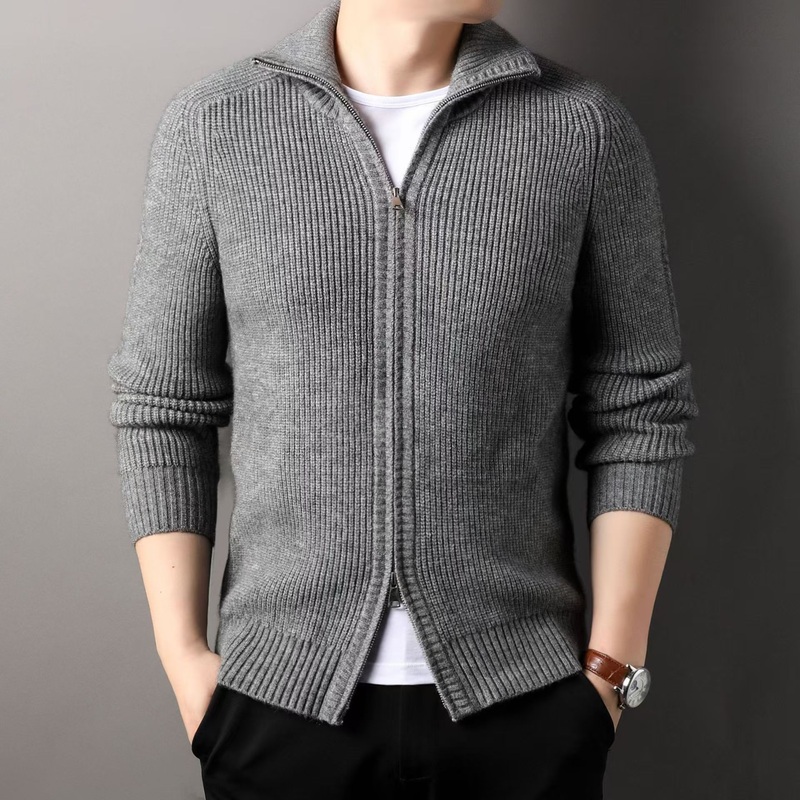 Wholesale Factory OEM ODM Mens Cardigan Sweater Male Customized Clothing Cardigan Men Zip up Cardigan – Men Zip up Cardigan and Custom Sweater price