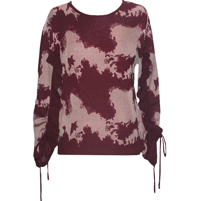 Artistic Jacquard Spring and Winter Ladies Knitted Pullover Women Knitting Long Sleeve Round Neck Sweater – Sweater and Ladies Sweater price