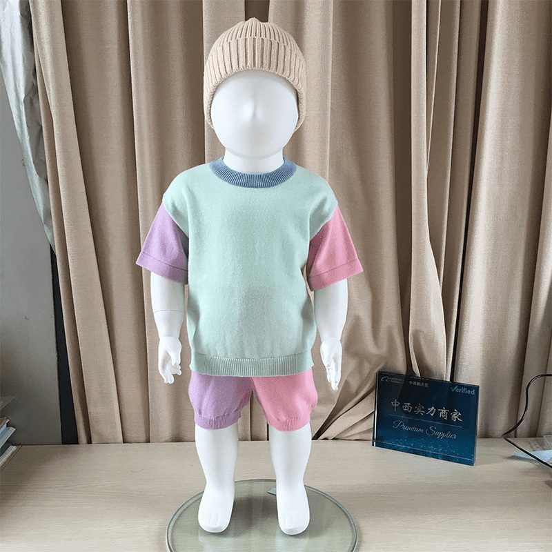 Baby Spring Summer Colour Knitted Block Set 100% Cotton – Heavy Sweater Shirt 100% Cotton<br />Girls Leggings and Baby Knit Shirt Set price