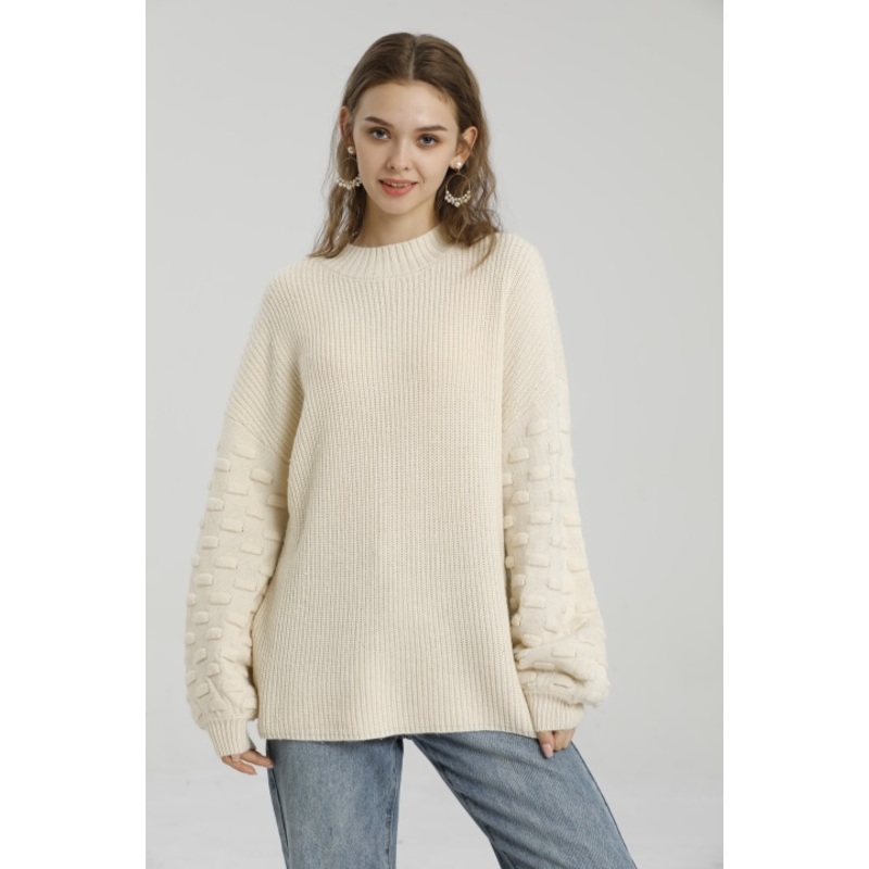 Fashion Winter Round Neck Knit Top Long Sleeve Women Sweater – Women Sweater and Round Neck Women Sweater price