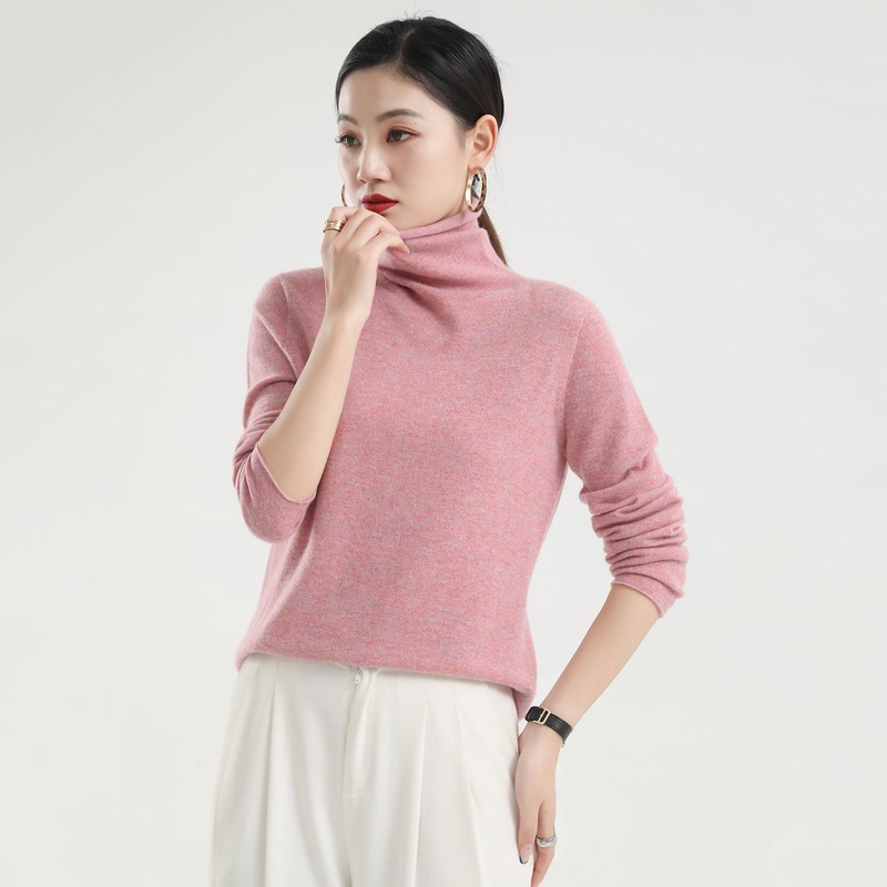 Premium Cashmere Knitted Womens Fashion Roll Edge Pullover Jumper Sweater – Sweater and Cashmere price