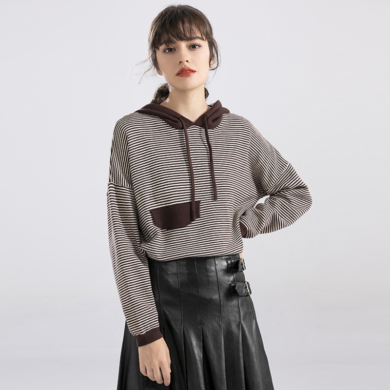 Yarn Dyed Womens Hooded Sweater – Durable Anti Pilling Pullover – Durable Pullover and Hooded Womens Pullover price