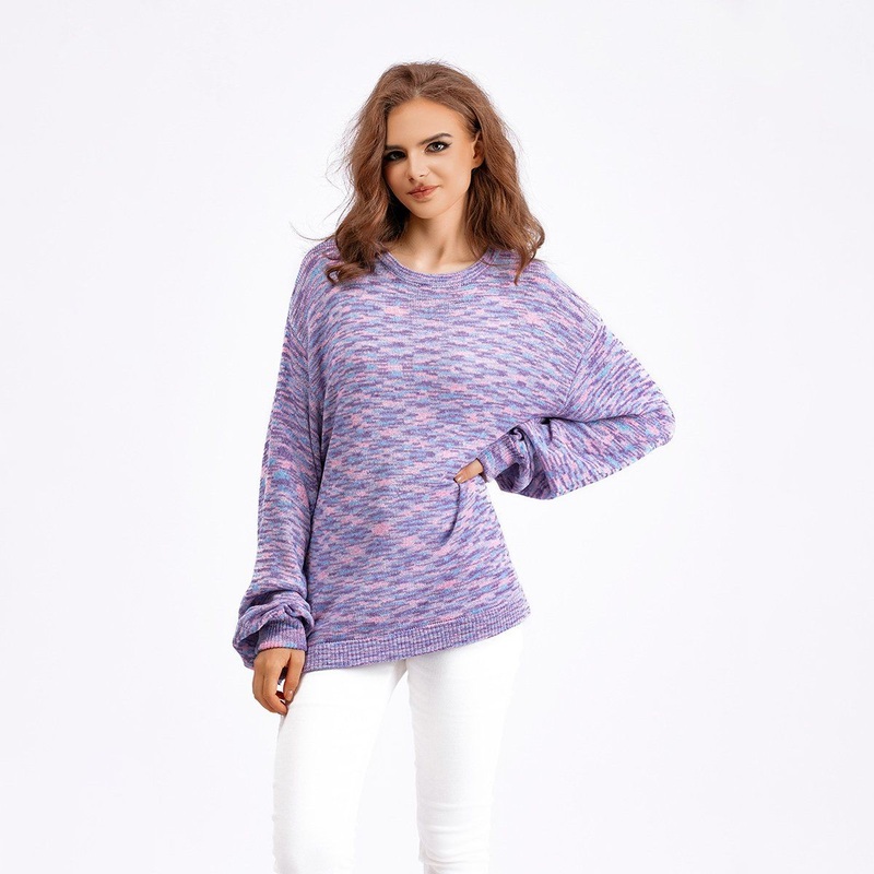 Young Fashion Casual Candy Color Loose Knitted Womens Pullover Thin Sweater – Autumn and Winter Apparel and Niche Design Clothes price