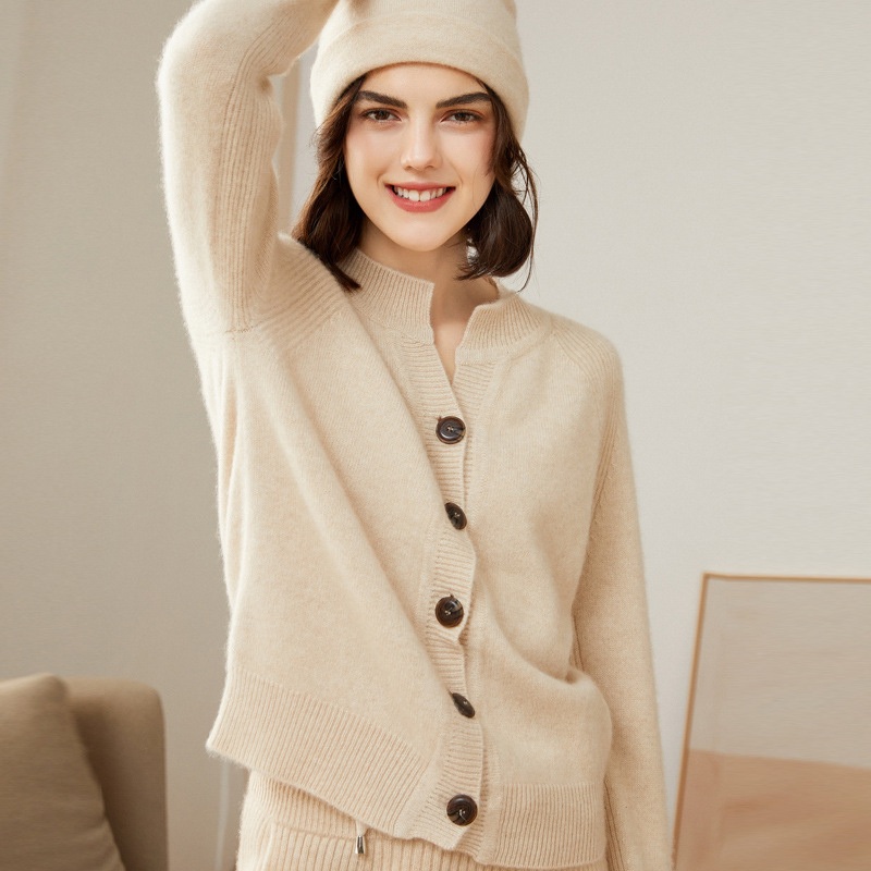 2025 Knitted Lady Cardigan Long Sleeve Sweater Women Solid Casual Womens Knit Womens Rope Cardigan – Spring Autumn Short Sleeves V Neck Cardigan and Women Cardigan price