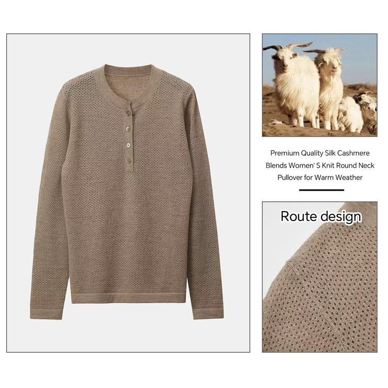 85%Silk15%Cashmere Sweater Merino Wool Cashmere Blend Knitwear Crew Neck Sweaters Men Knit Cashmere Pullover – Silk Blends Cashmere and Natural Yarns price