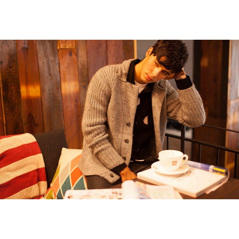 Acrylic Mohair Wool Knit Men Cardigan with Button – Sweater and Cardigan price