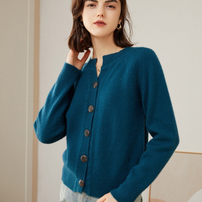 Good Price Elegant OEM%ODM Custom Autumn Season Flat Knitted Womens Casual Knit Tops Cardigan – Spring Autumn Short Sleeves V Neck Cardigan and Women Cardigan price