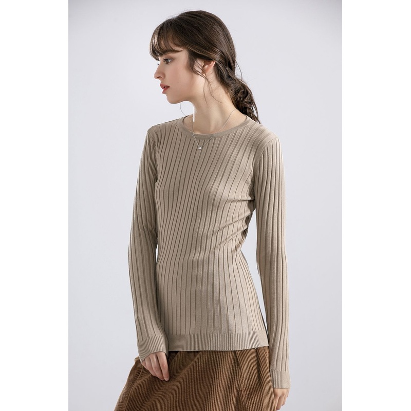 Long Sleeve Fit Slim Knit Women Sweater with Anti-Pilling Yarn Dye – Fit Slim Sweater and Women Sweater price