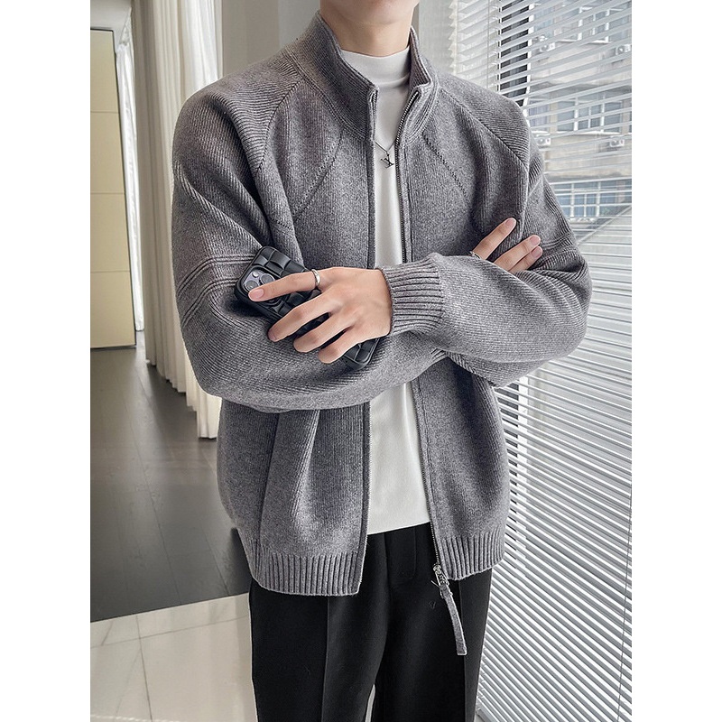 New Custom Knit Men Cashmere Clothes Sweater Winter Warm Casual Cashmere Cardigans – Men New Cardigan Clothes and Mens Sweater price