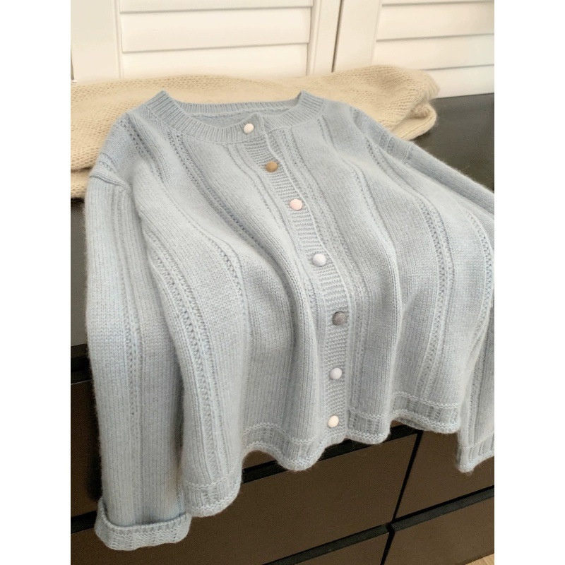 Super Quality Womens V Neck Long Sleeve Knit Cardigan Sweater Custom Women Cardigan Coat – Wool Knitted Cardigan and Women Cardigan Coat price